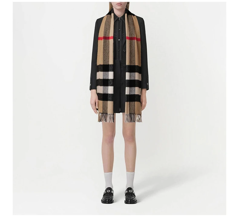 商品Burberry|BURBERRY 格纹中性围巾 8056851,价格¥4095,第5张图片详细描述