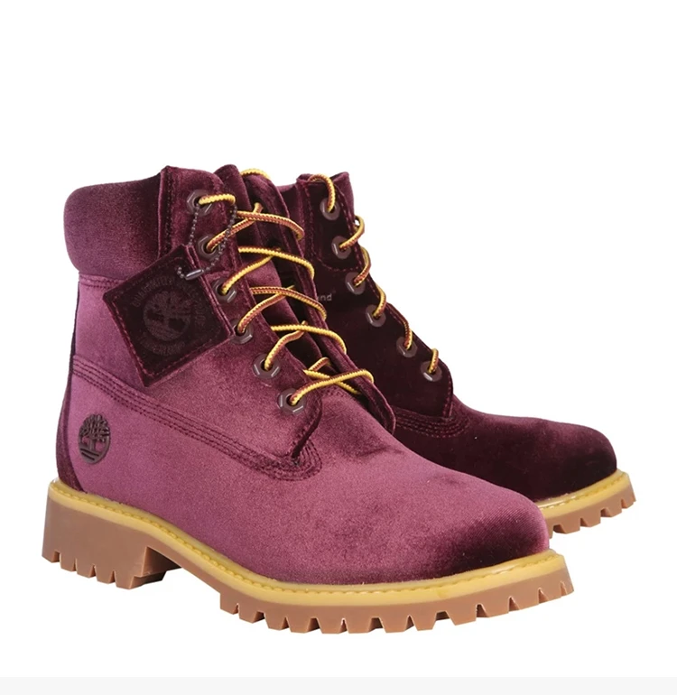 商品Timberland|TIMBERLAND 女士紫红色徽标靴子 OWIA083E18478016-2400,价格¥2438,第5张图片详细描述