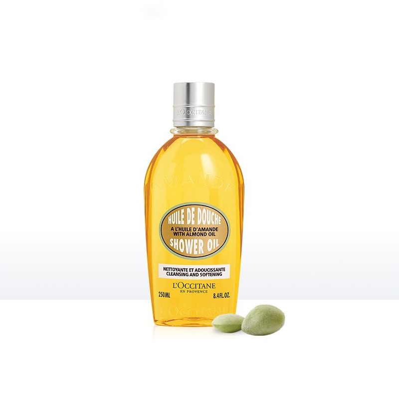 商品L'Occitane|欧舒丹2022限量甜扁桃套装 沐浴油250ml+补充装500ml,价格¥394,第7张图片详细描述