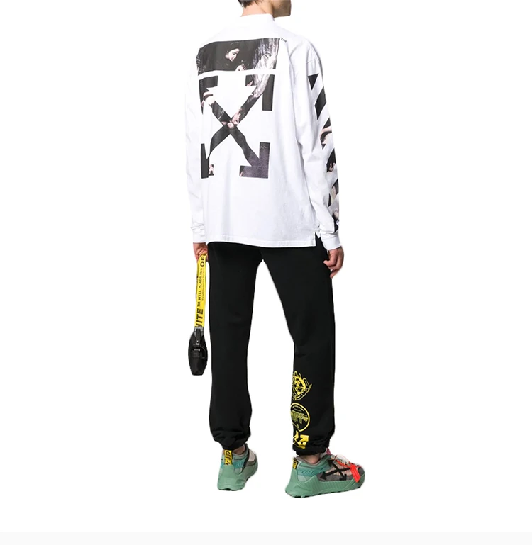 商品Off-White|OFF WHITE 男士白色字母logo'图案卫衣 OMAB032S20185004-0188,价格¥826,第8张图片详细描述