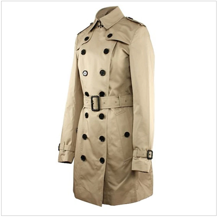 商品[国内直发] Burberry|Burberry 博柏利 女士浅棕色翻领风衣 3944171,价格¥7929,第14张图片详细描述