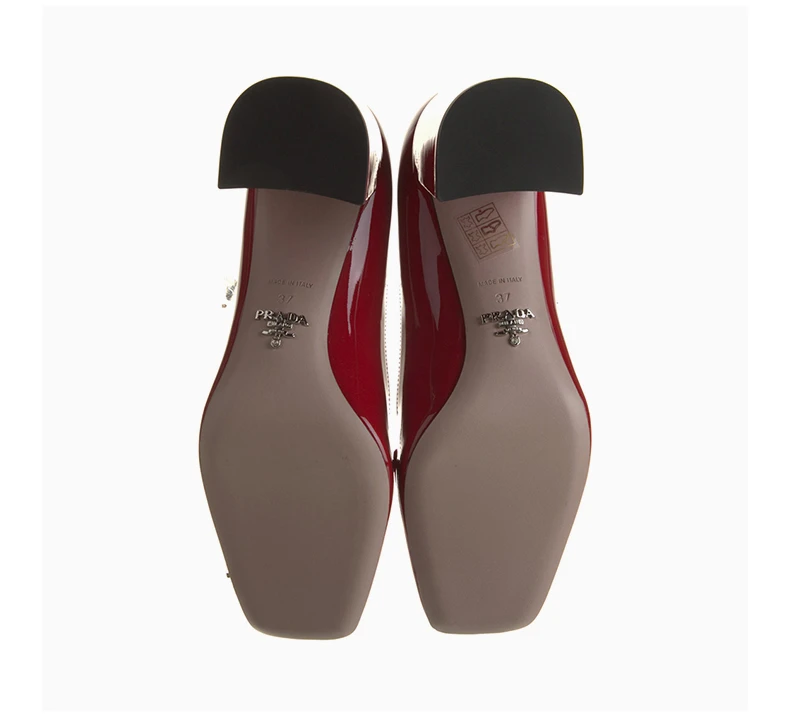 商品Prada|PRADA 女士红色皮革高跟鞋 1D017M-069-F0011,价格¥4127,第8张图片详细描述