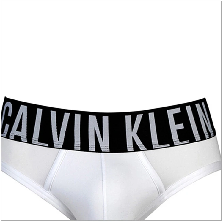 商品[国内直发] Calvin Klein|Calvin Klein 卡尔文 克莱恩 白色涤纶腰边加宽男士三角内裤 NB1044-100,价格¥306,第7张图片详细描述