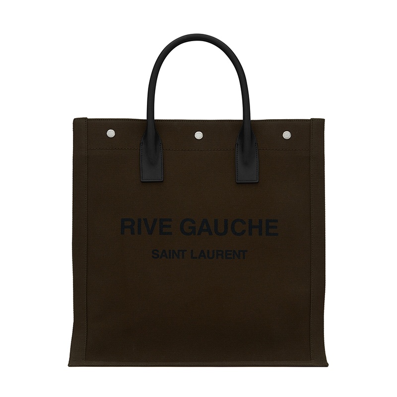 商品Yves Saint Laurent| SAINT LAURENT PARIS/圣罗兰 YSL RIVE GAUCHE N / S系列 男女通用卡其色印花帆布ysl刻花按扣手提斜挎单肩包63253996N9E2463,价格¥9160,第2张图片详细描述