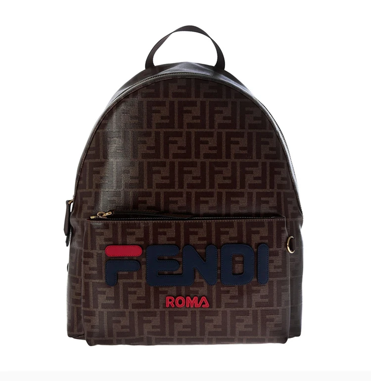 商品[国内直发] Fendi|Fendi 芬迪 男士深棕色双肩背包 7VZ042-A5N7-F15HG,价格¥10963,第4张图片详细描述