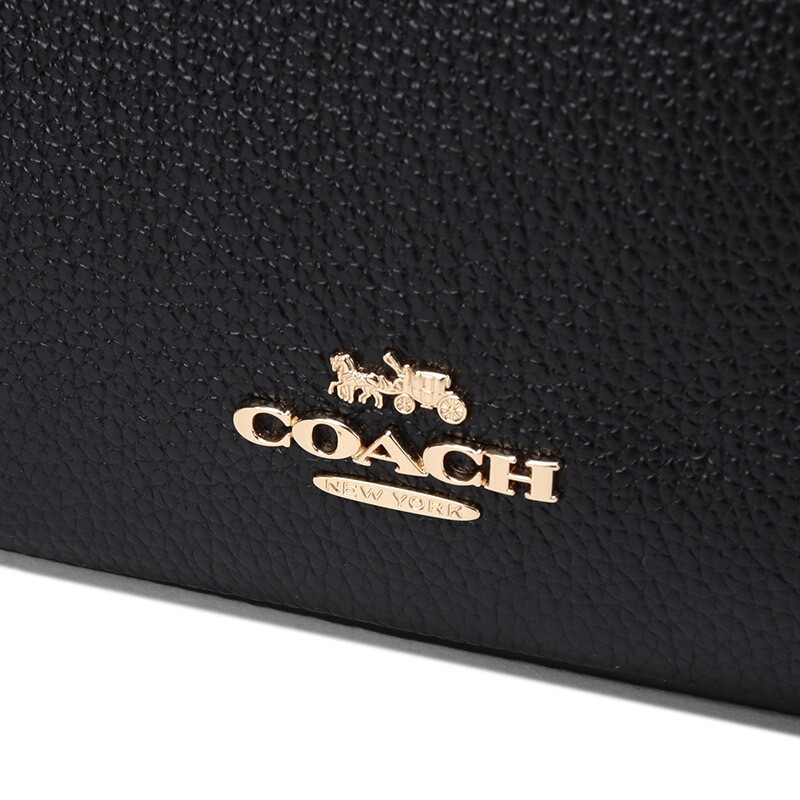 商品[国内直发] Coach|COACH相机包蔻驰 奢侈品 女士专柜款黑色皮革相机包单肩斜挎包礼物送女友29411 LIBLK,价格¥671,第8张图片详细描述