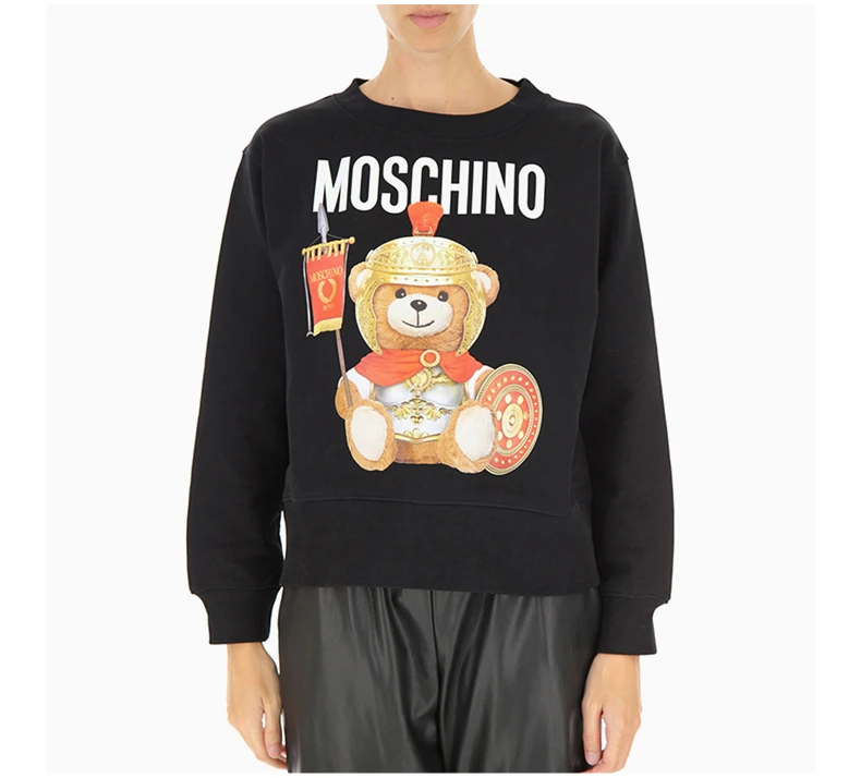 商品[国内直发] Moschino|MOSCHINO 黑色女士卫衣/帽衫 V1702-5527-2555,价格¥3258,第5张图片详细描述