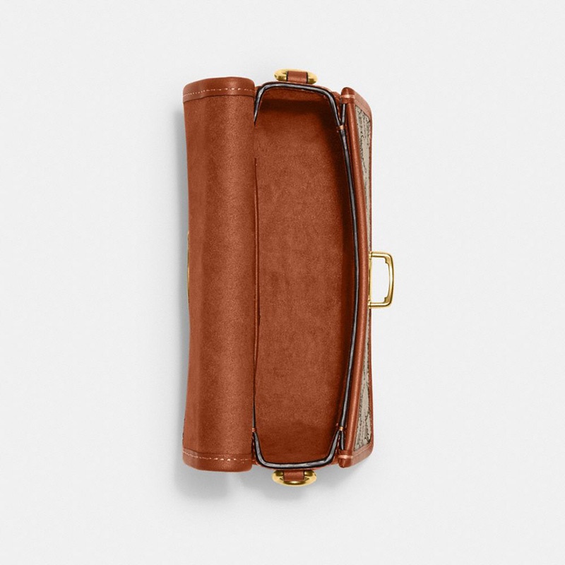 商品Coach|蔻驰女士搭扣开合翻盖单肩斜挎包小号（香港仓发货）,价格¥2213,第9张图片详细描述