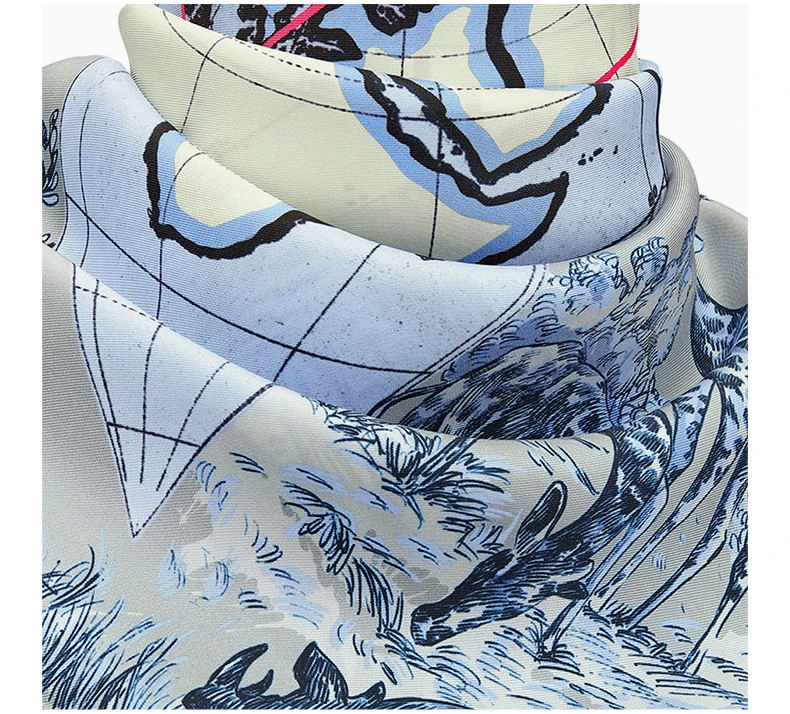 商品Dior|DIOR 女士灰色和蓝色斜纹真丝方巾 15DAW090-I604-C805,价格¥3716,第4张图片详细描述