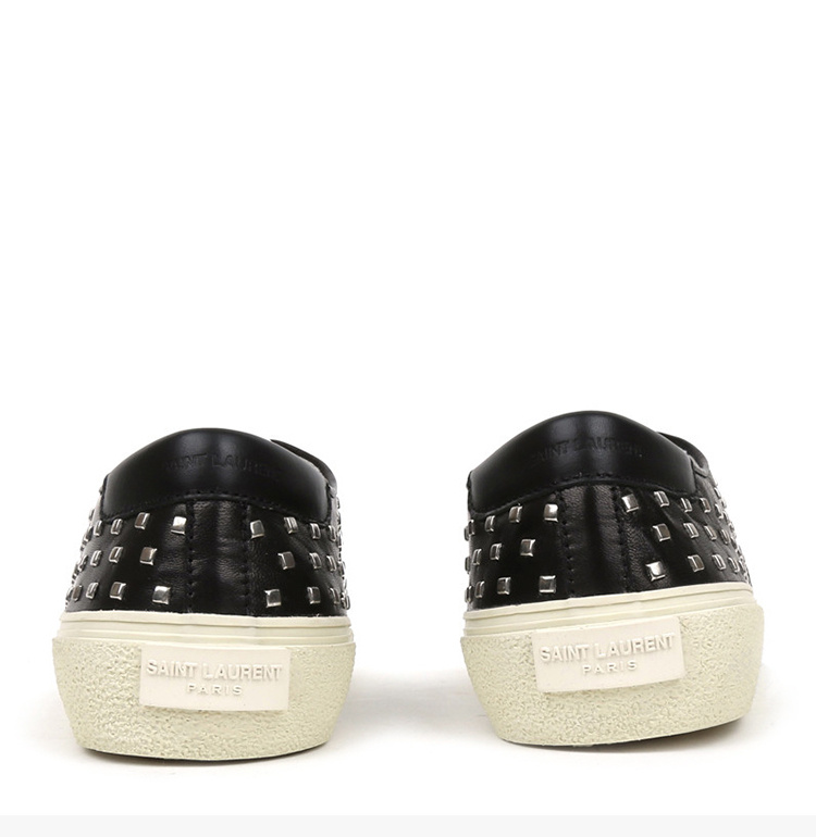 商品Yves Saint Laurent|YSL 圣罗兰 男士黑色平底休闲板鞋   397304-AJ400-1000,价格¥1448,第9张图片详细描述