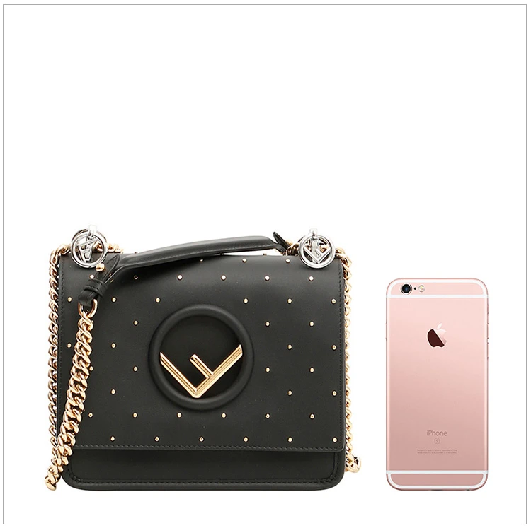 商品[国内直发] Fendi|Fendi 芬迪 女士黑色单肩包 8BT286-A5P5-F0KUR,价格¥12430,第3张图片详细描述
