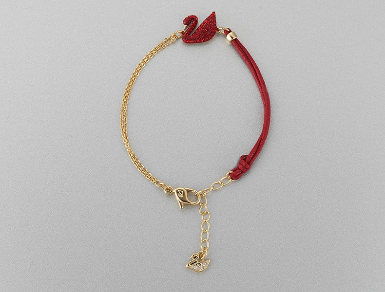 商品Swarovski|SWAROVSKI 施华洛世奇 正品手链女红色水晶天鹅手链女手镯 5465403 ,价格¥907,第5张图片详细描述