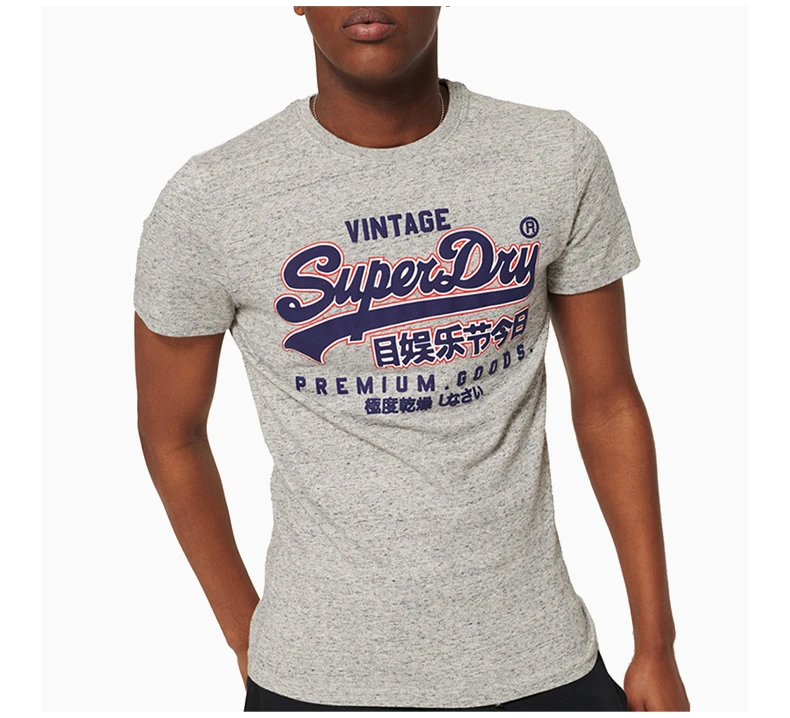 商品[国内直发] Superdry|SUPERDRY 灰色男士T恤 M10020XQ-SY3,价格¥95,第6张图片详细描述