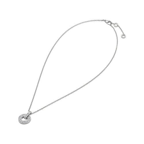 商品BVLGARI|  BVLGARI/宝格丽 BVLGARI BVLGARI系列 18克拉白金圆形镂空镶嵌密钉钻石项链357938,价格¥48867,第3张图片详细描述