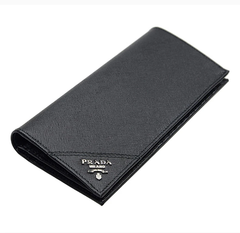 商品Prada|PRADA 黑色男士长款钱夹 2MV836-QME-F0002,价格¥4607,第7张图片详细描述