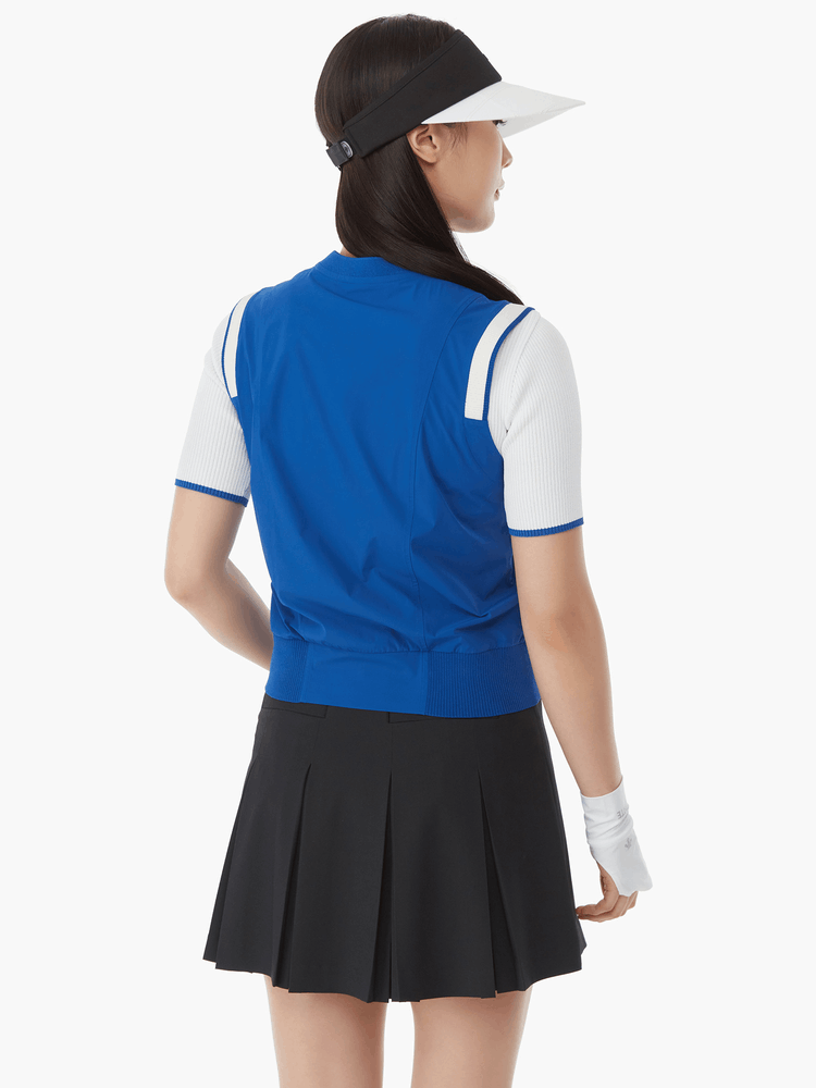 商品DESCENTE|【Brilliant|包邮包税】高球系列女款拼色无袖背心 DP22WFSL41-BBLG,价格¥782,第7张图片详细描述
