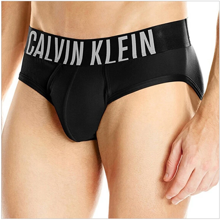 商品[国内直发] Calvin Klein|Calvin Klein 卡尔文 克莱恩 黑色涤纶腰边加宽男士三角内裤 NB1044-001,价格¥271,第5张图片详细描述