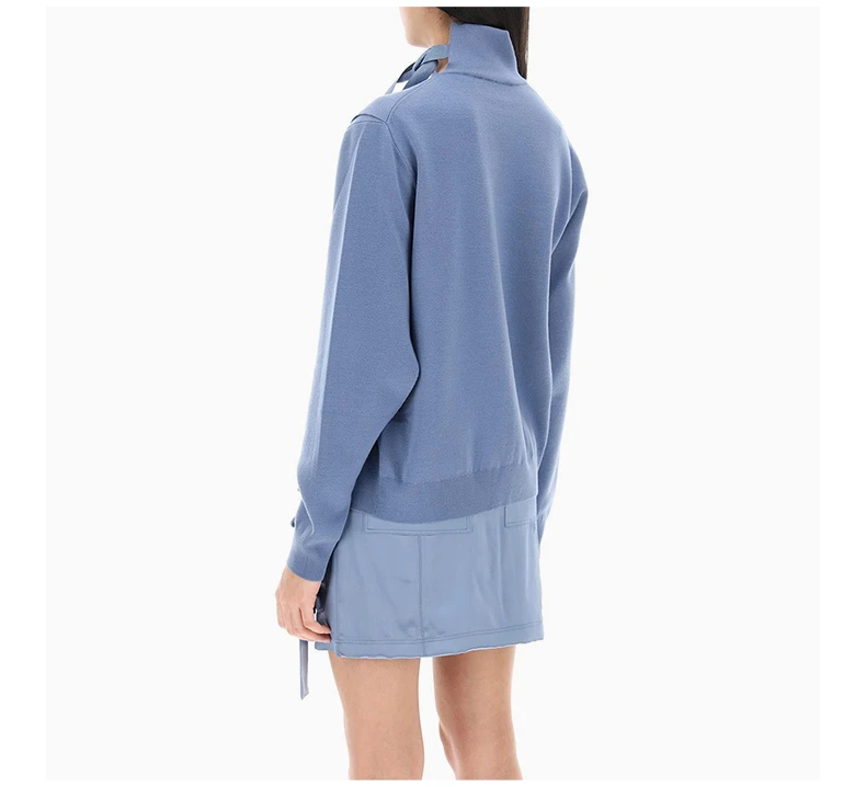 商品[国内直发] Fendi|FENDI 蓝色女士针织衫/毛衣 FZX972-ANJK-F1KE5,价格¥9985,第6张图片详细描述