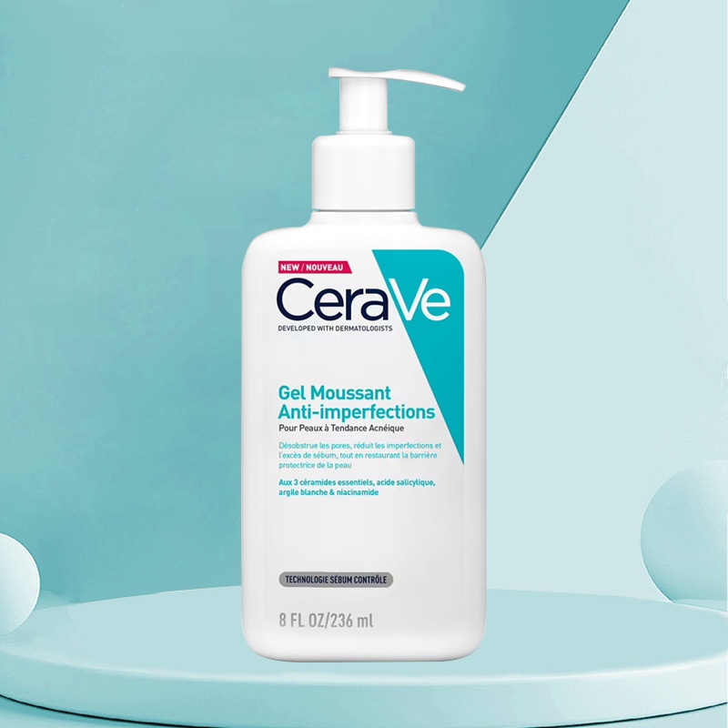 商品CeraVe|适乐肤 白泥水杨酸净肤控油抑痘洗面奶236ml,价格¥157,第4张图片详细描述