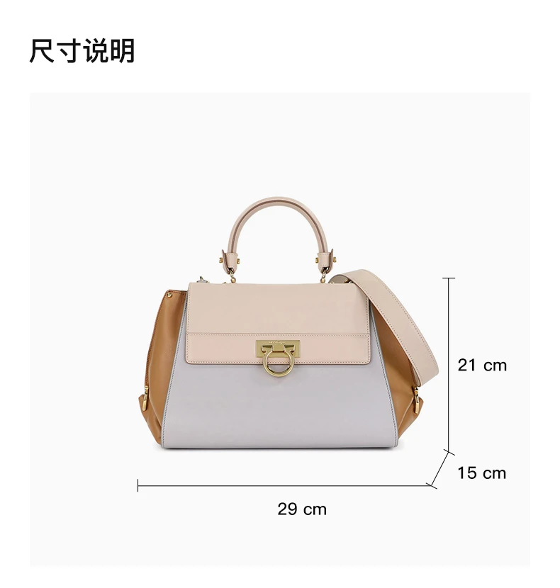 商品[国内直发] Salvatore Ferragamo|SALVATORE FERRAGAMO 白色女士斜挎包 21-E530-600641,价格¥13863,第3张图片详细描述