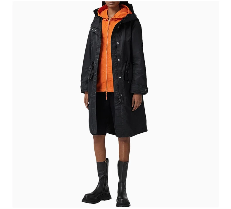 商品[国内直发] Burberry|BURBERRY 黑色女士大衣 8038707,价格¥5111,第6张图片详细描述