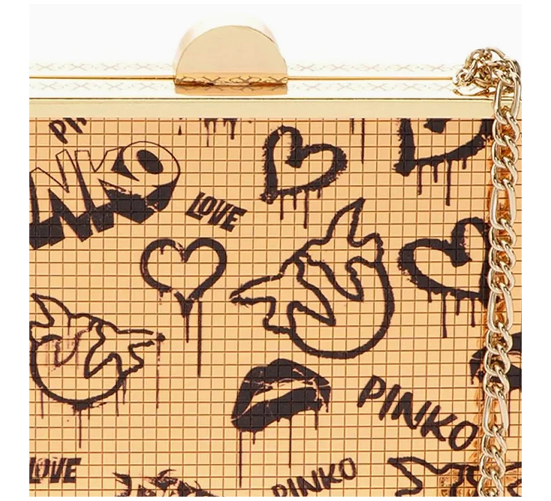 商品PINKO|PINKO 女士印花聚乙烯手拿包 1P21XT-Y6PCHZ2,价格¥666,第7张图片详细描述