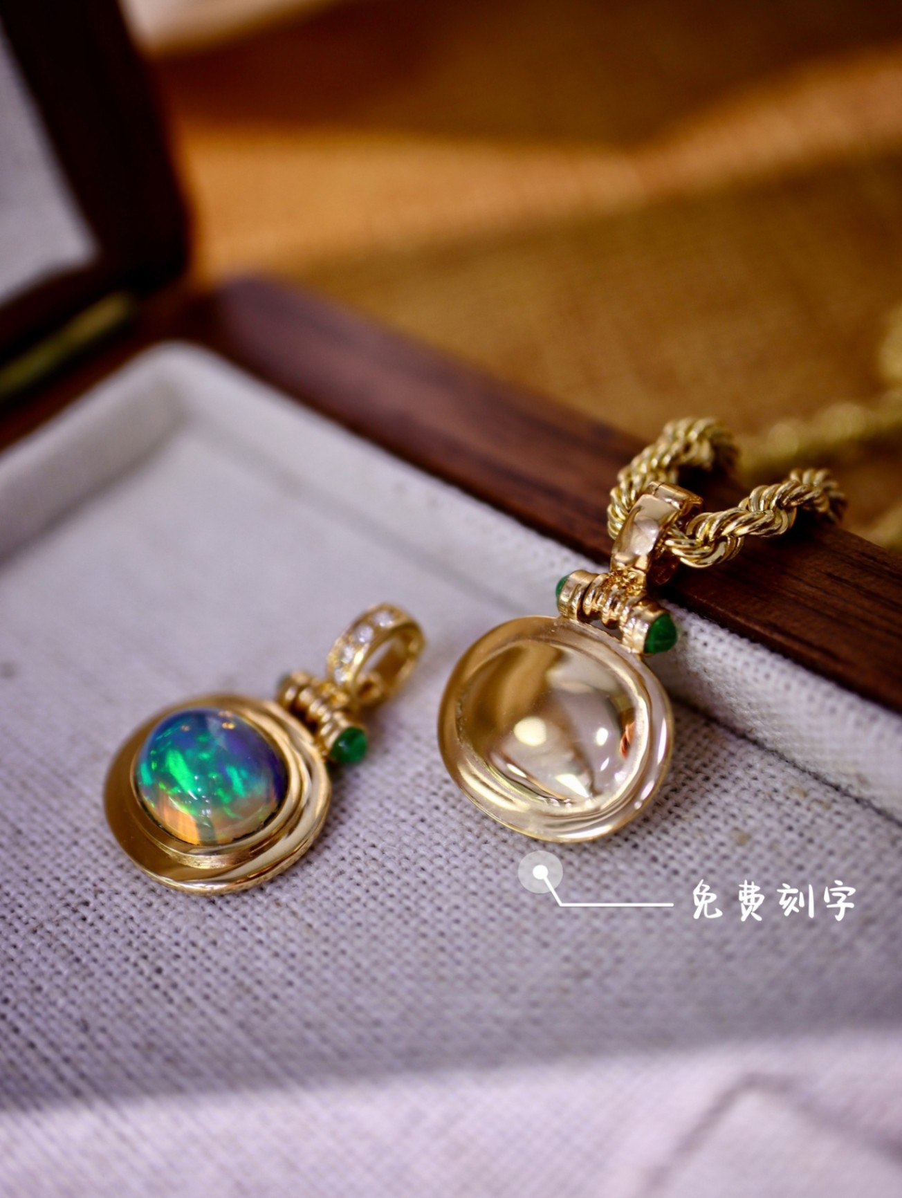商品[国内直发] Order Dream|18K金星辰欧泊吊坠,价格¥2353,第2张图片详细描述