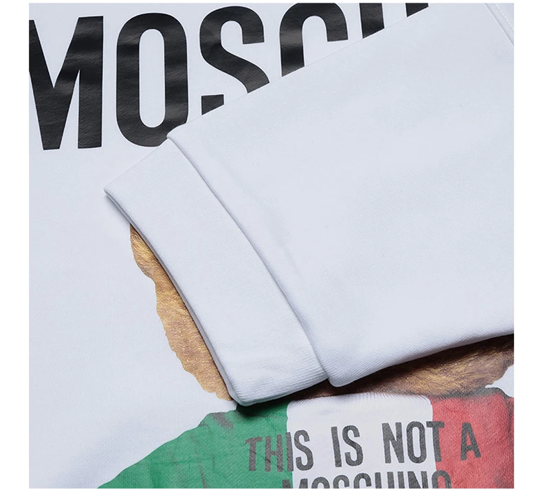 商品Moschino|MOSCHINO 女白色女士卫衣/帽衫 EV0415-0527-1001,价格¥2196,第6张图片详细描述