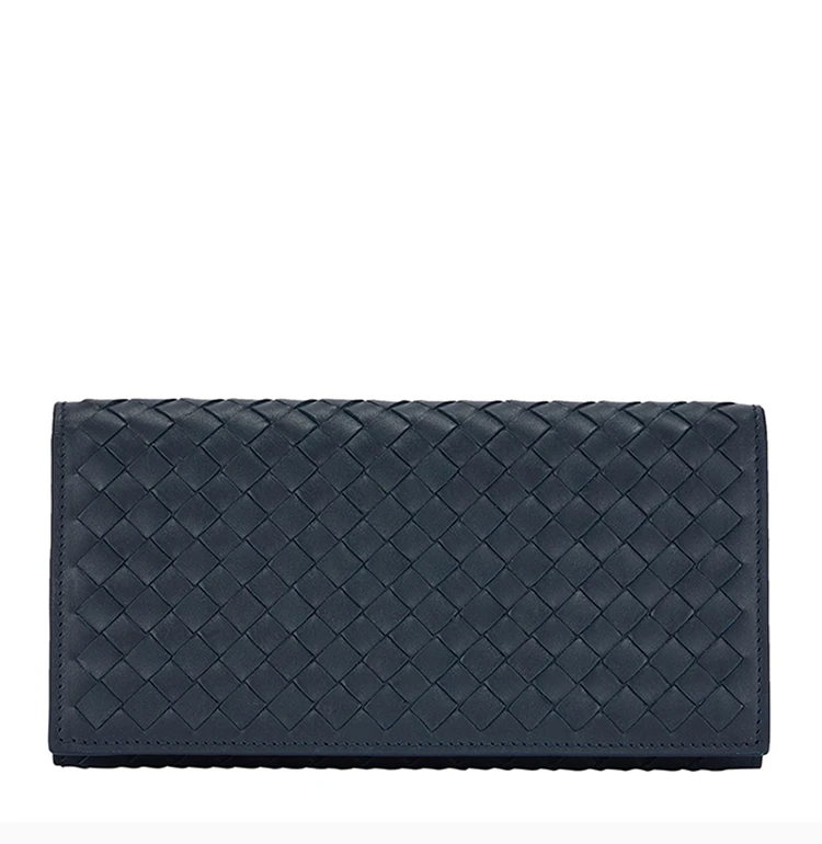 商品[国内直发] Bottega Veneta|Bottega Veneta 葆蝶家 中性深蓝色钱包 138625-V4651-4013,价格¥5667,第4张图片详细描述