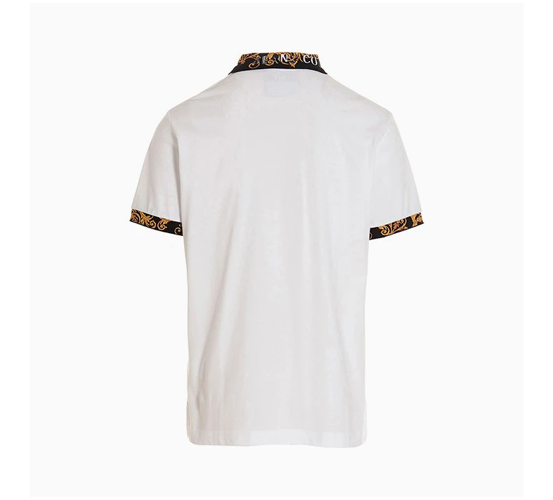 商品[国内直发] Versace|VERSACE 白色男士POLO衫 74GAGT18-CJ01T-003,价格¥1496,第5张图片详细描述