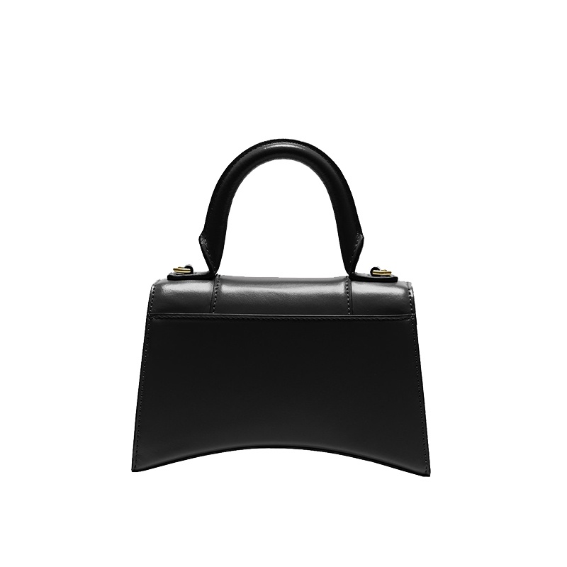 商品Balenciaga|Balenciaga/巴黎世家 秋冬新款 黑色亮面小牛皮金扣沙漏包XS款单肩斜挎手提包5928331QJ4M1000,价格¥14752,第6张图片详细描述