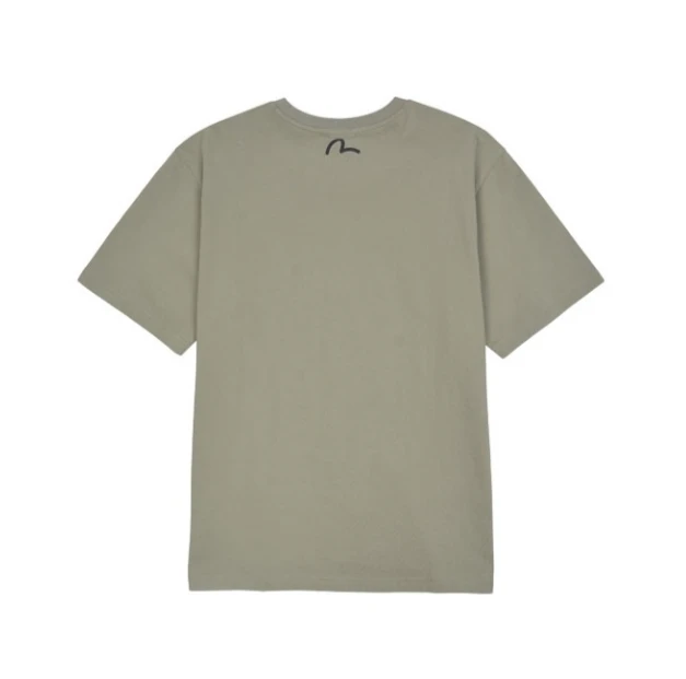 商品Evisu|【享贝家】ZY-（预售款）EVISU 福神 胸前字母小标休闲圆领短袖T恤 男女同款 EV5UTS901,价格¥148,第8张图片详细描述