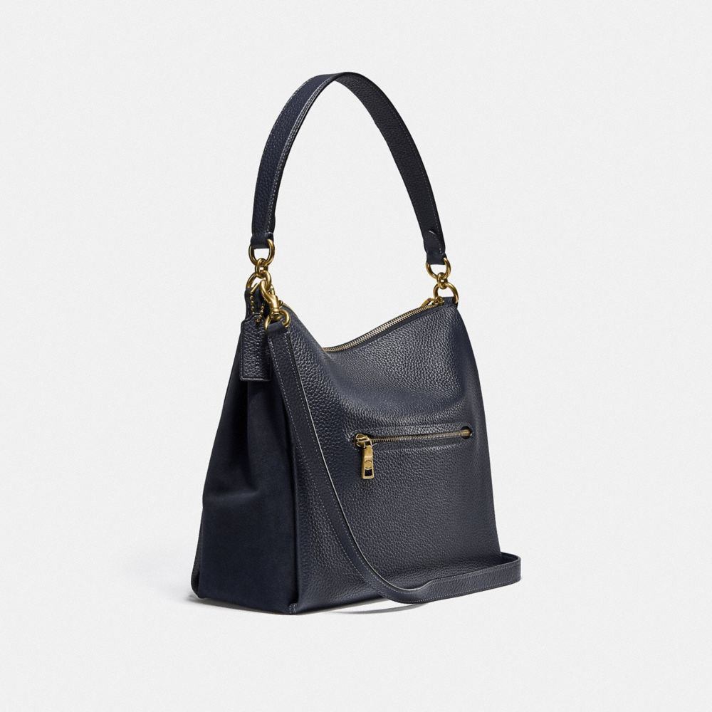 商品[国内直发] Coach|蔻驰女包奢侈品 女士专柜款藏青色荔枝皮手提单肩斜挎包礼物送女友大号 4609 B4BHP,价格¥2066,第8张图片详细描述