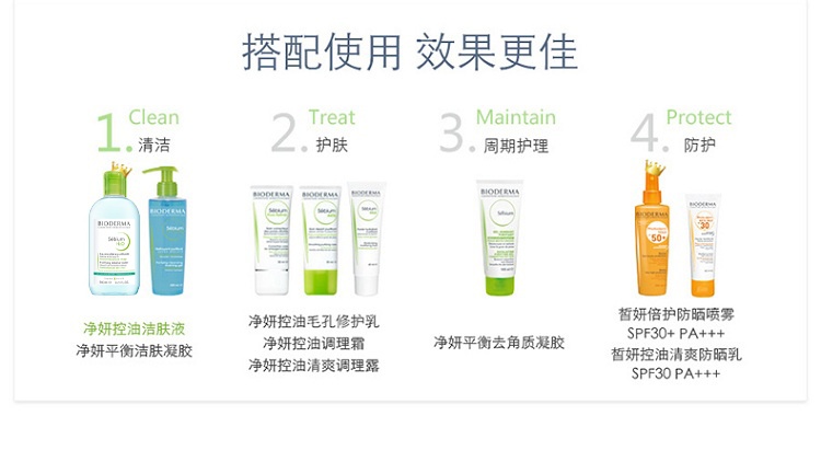 商品Bioderma|Bioderma贝德玛蓝水净妍控油洁肤液卸妆水500ML,价格¥157,第10张图片详细描述
