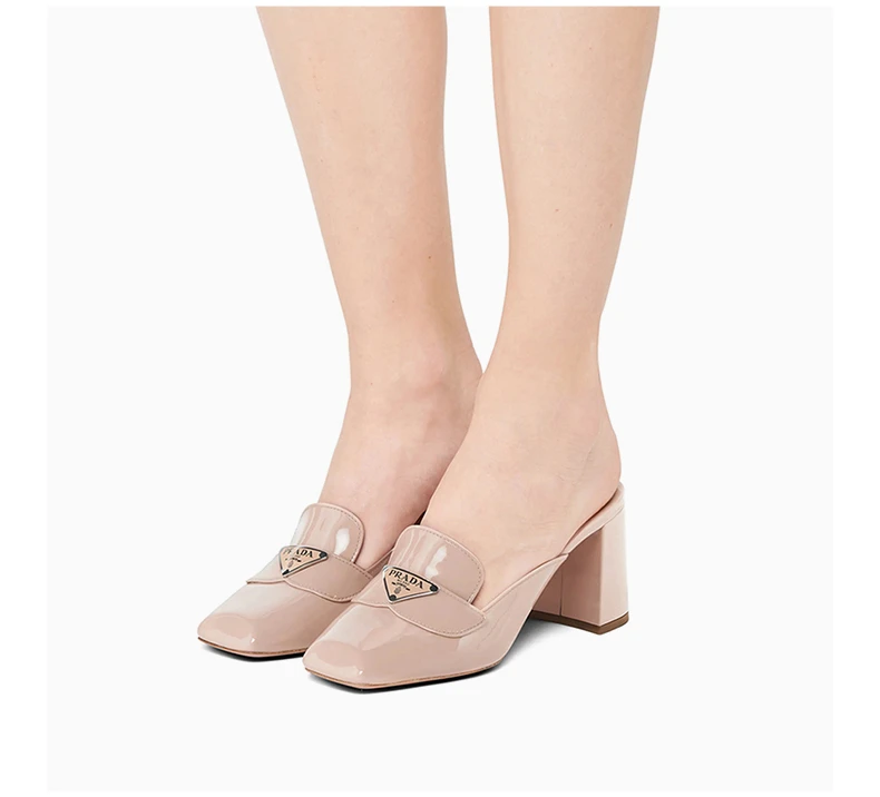 商品Prada|PRADA 女士粉色皮革高跟鞋 1D015M-069-F0236,价格¥3947,第8张图片详细描述