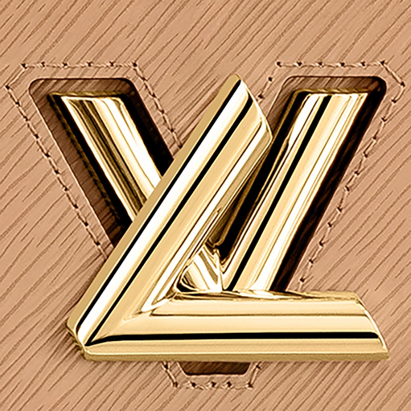 商品Louis Vuitton|【预售十天】Louis Vuitton/路易威登 经典款TWIST系列 女士中号骆驼色水波纹牛皮革旋转徽标金扣翻盖开合单肩斜挎链条包M51884,价格¥33718,第6张图片详细描述