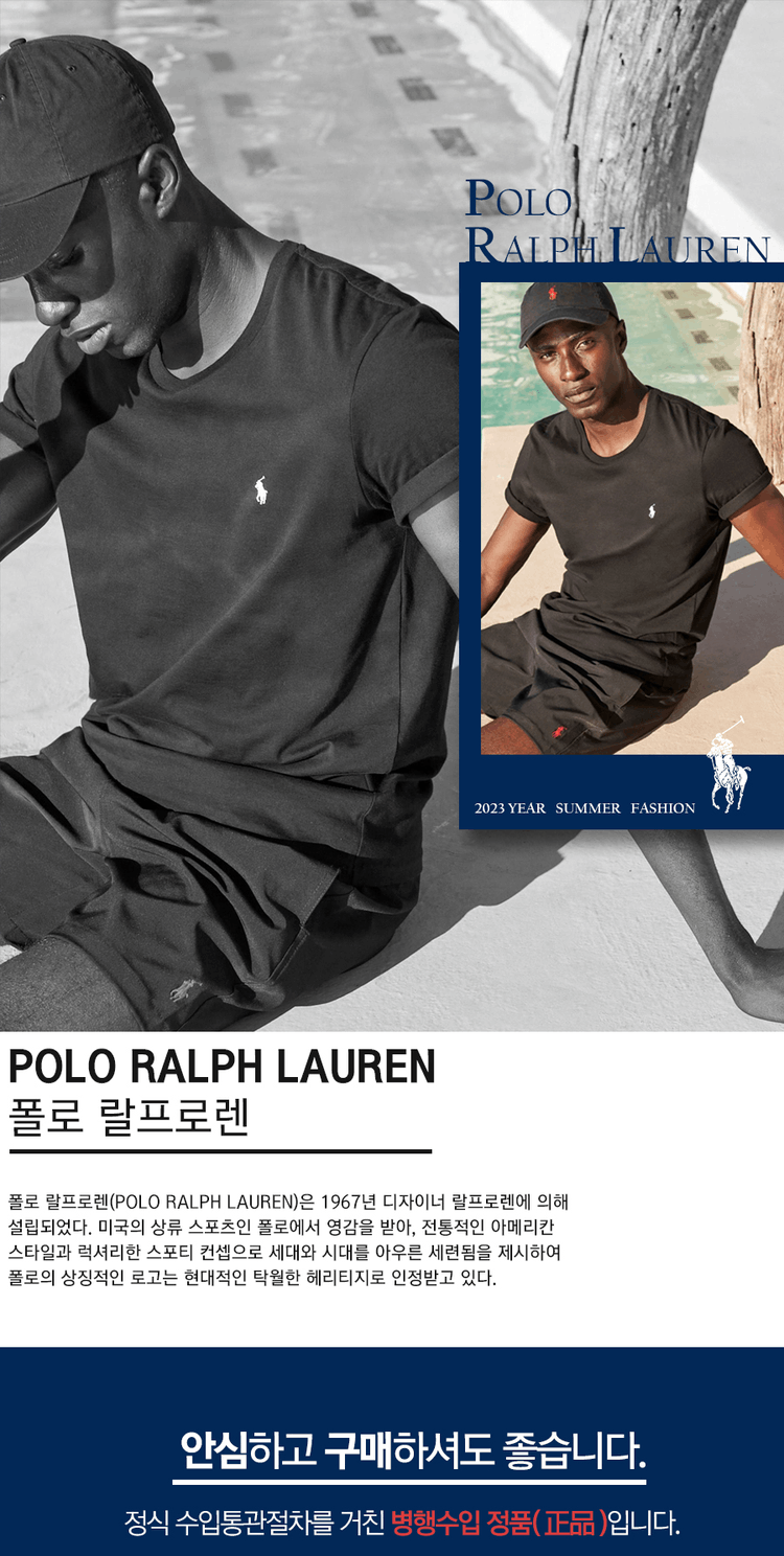 商品Ralph Lauren|【Brilliant|包邮包税】Polo 小马刺绣圆领短袖T恤 2305167706,价格¥306,第2张图片详细描述