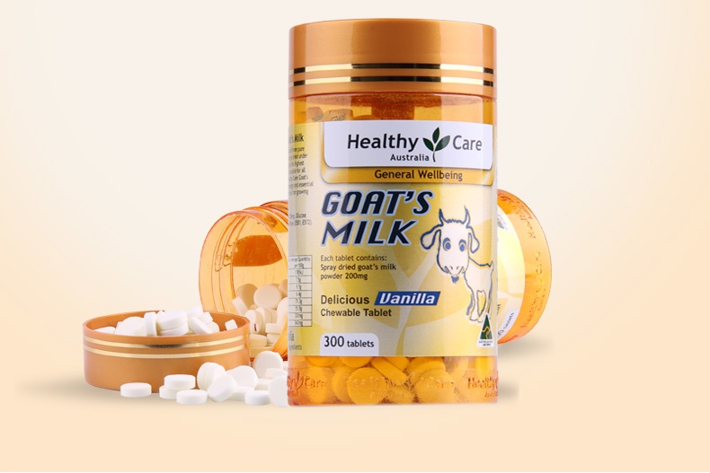 商品Healthy Care|澳洲Healthy Care山羊奶片HC咀嚼片宝宝零食儿童补钙香草味300粒,价格¥91,第5张图片详细描述