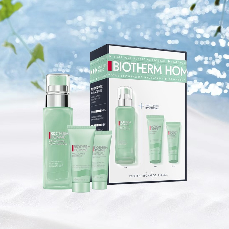 商品Biotherm|碧欧泉男士水动力面部护理套装三件套 保湿乳+洁面乳,价格¥400,第5张图片详细描述