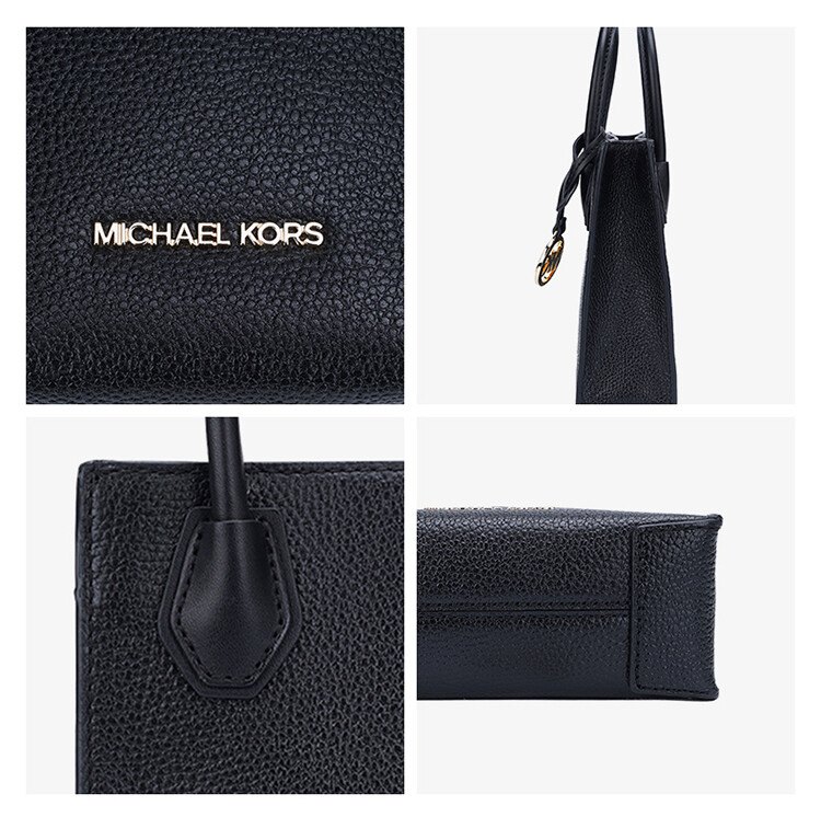 商品Michael Kors|Michael Kors �奥莱款女士皮质单肩手提包35S1GM9T0L-BLACK 送礼好物,价格¥885,第9张图片详细描述