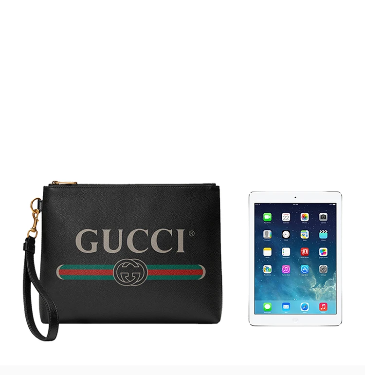 商品[国内直发] Gucci|GUCCI 黑色男士手拿包 572770-0Y2AT-8163,价格¥11018,第3张图片详细描述