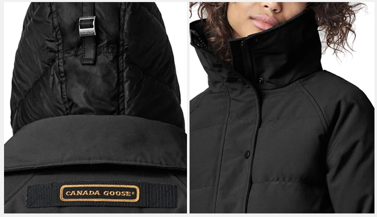 商品Canada Goose|Canada Goose 加拿大鹅 女士鸭绒黑色短款羽绒服 5805L-BLACK,价格¥5337,第7张图片详细描述