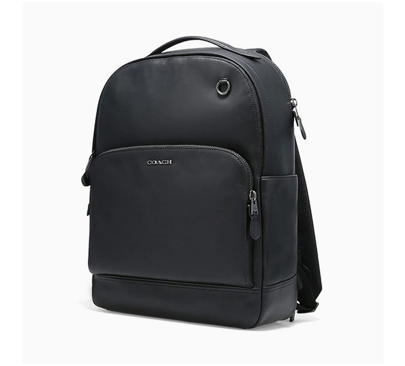 商品Coach|COACH 男士中号双肩包黑色牛皮革 C2934QBBK,价格¥2652,第4张图片详细描述