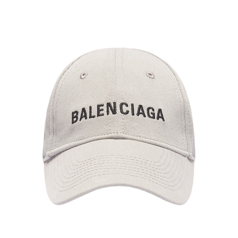 商品Balenciaga|Balenciaga/巴黎世家 新款 男士浅米色和黑色徽标图案纯棉棒球帽,价格¥2551,第3张图片详细描述