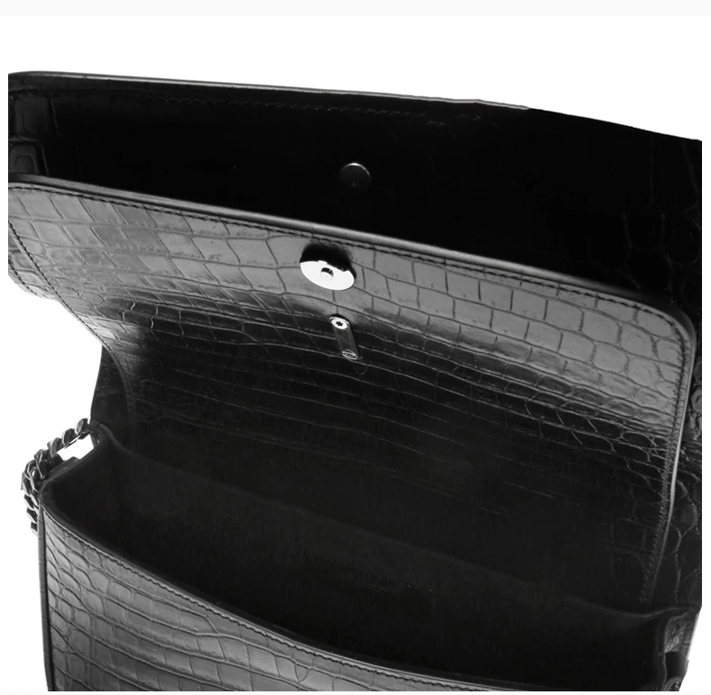 商品[国内直发] Yves Saint Laurent|YSL 圣罗兰 女士黑色链条装饰手提单肩包 486638-DZE0D-1000,价格¥11383,第6张图片详细描述