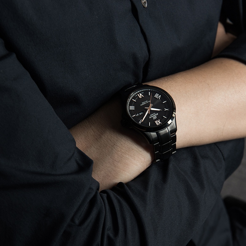 商品[国内直发] Casio|卡西欧手表简洁经典设计风格  人造蓝宝石玻璃镜面 100米防水 太阳能动力 计时功能 ,价格¥2051,第4张图片详细描述