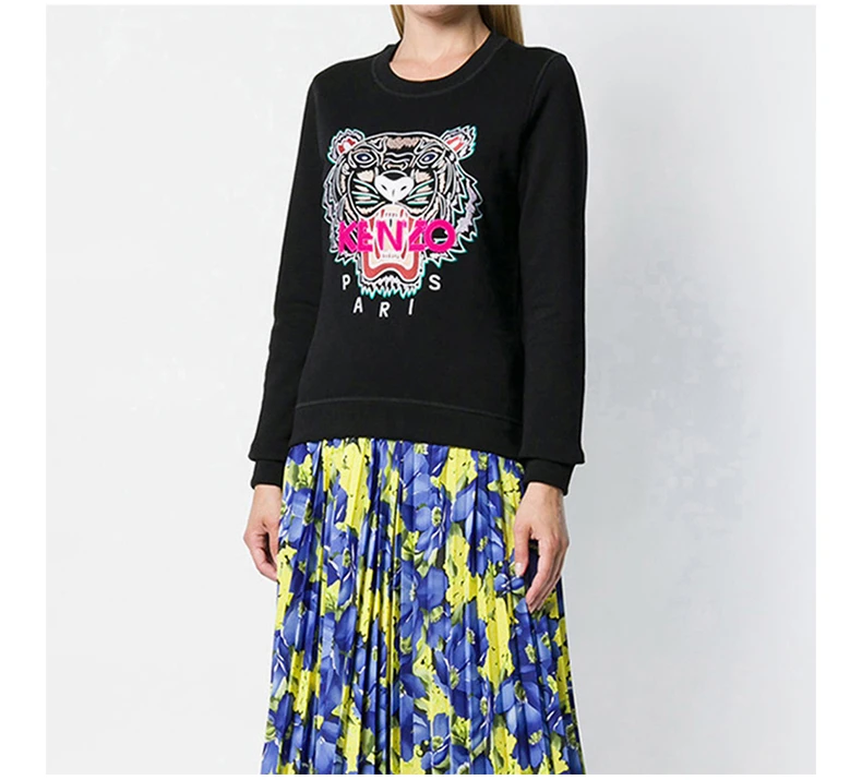 商品[国内直发] Kenzo|Kenzo 高田贤三  女士黑色棉质卫衣 F862SW7054XA-99,价格¥1321,第7张图片�详细描述