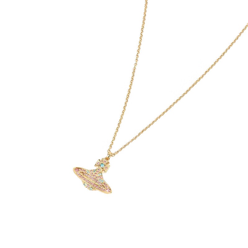 商品Vivienne Westwood|【现货速发】VIVIENNE WESTWOOD/西太后 女士金色浅浮雕项链,价格¥784,第3张图片详细描述
