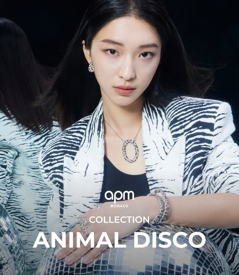 商品apm Monaco|APM Monaco 斑马纹圈形耳环条纹耳饰女时尚新品生日礼物耳饰 AE14996XBZ,价格¥805,第1张图片详细描述