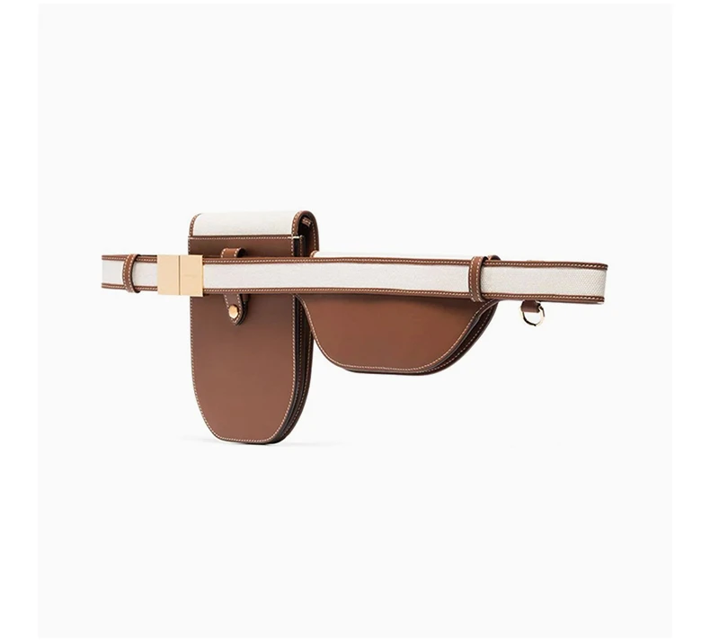 商品[国内直发] Burberry|BURBERRY 米白色女士腰包 8039534,价格¥7582,第3张图片详细描述